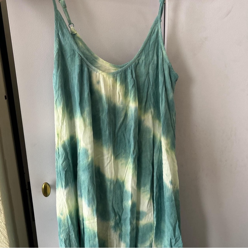 Knox Rose Blue and White Tie-Dye Top